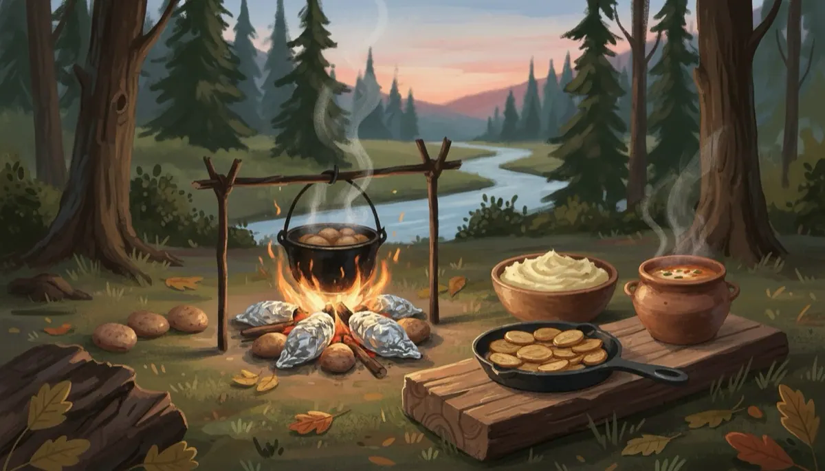 Potatoes Five Ways Over a Fire