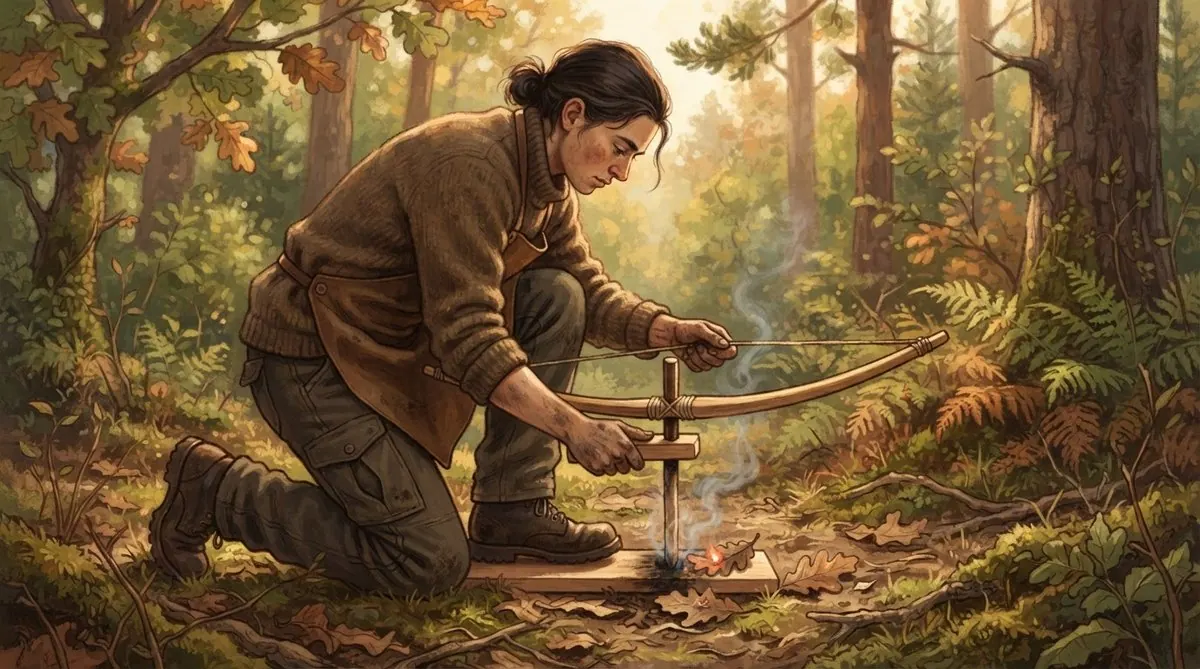 Friction Fire: The Bow Drill